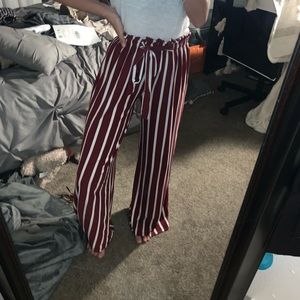 High waisted flowy pants